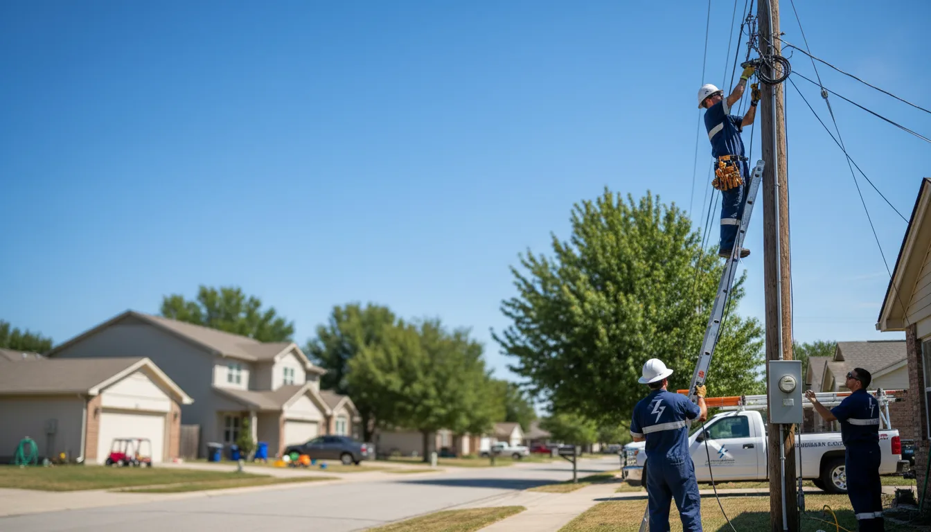 Residential electrician providing installation services in Council Bluffs, IA